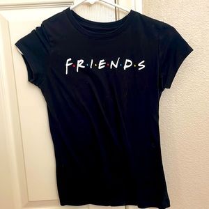 FRIENDS Black Kids Short Sleeve Tee L(10/12)